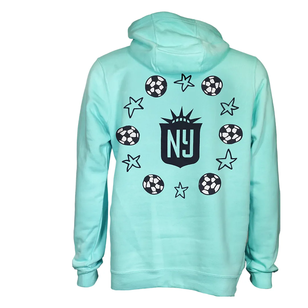 2026 Gotham FC Sky Blue Crest Hoodie